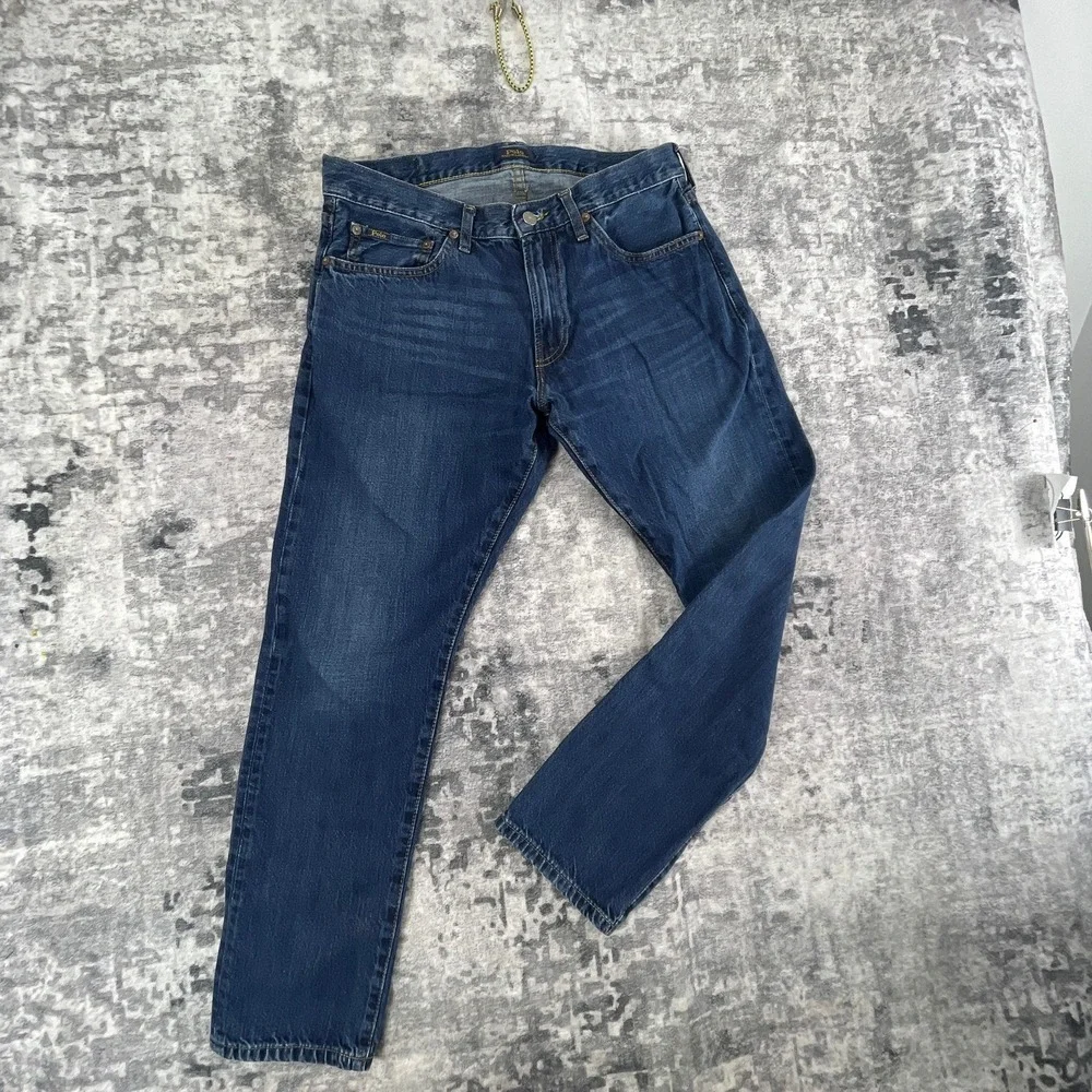 Polo by Ralph Lauren Men's Slim Jeans in Indigo Blue